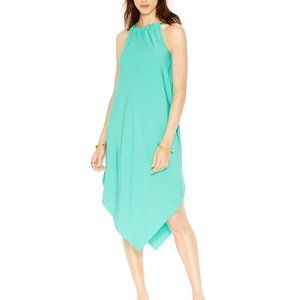Women's Halter-Neck Handkerchief-Hem Dress